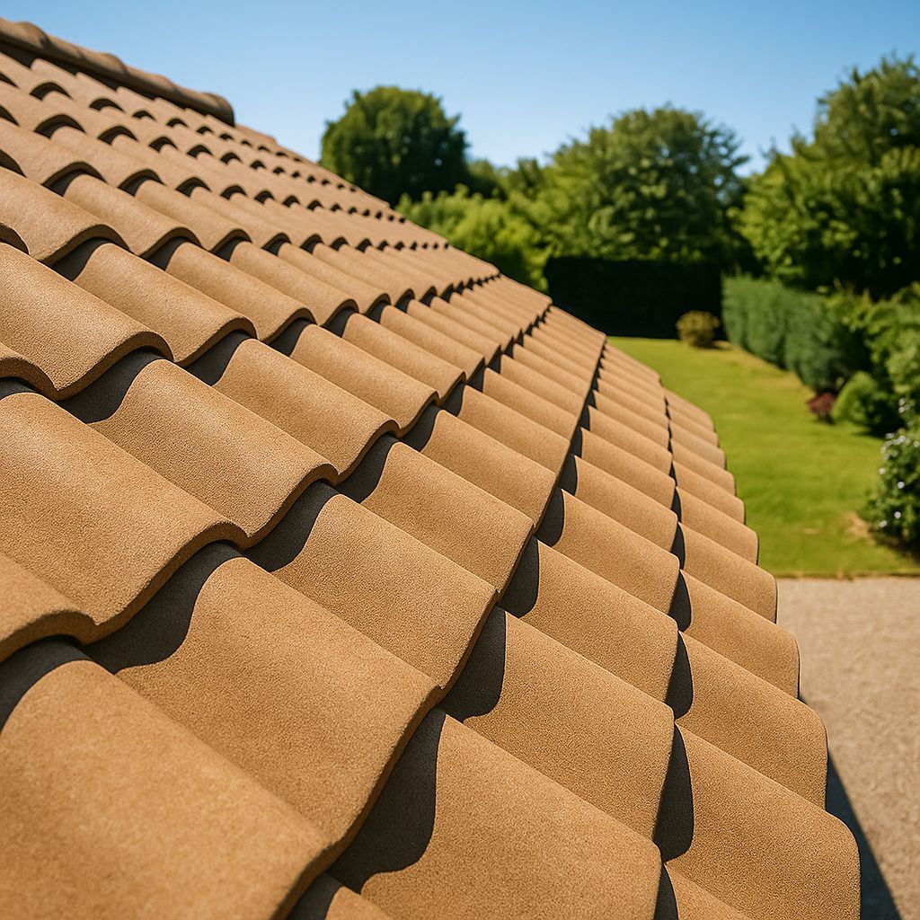 Toiture avant démoussage