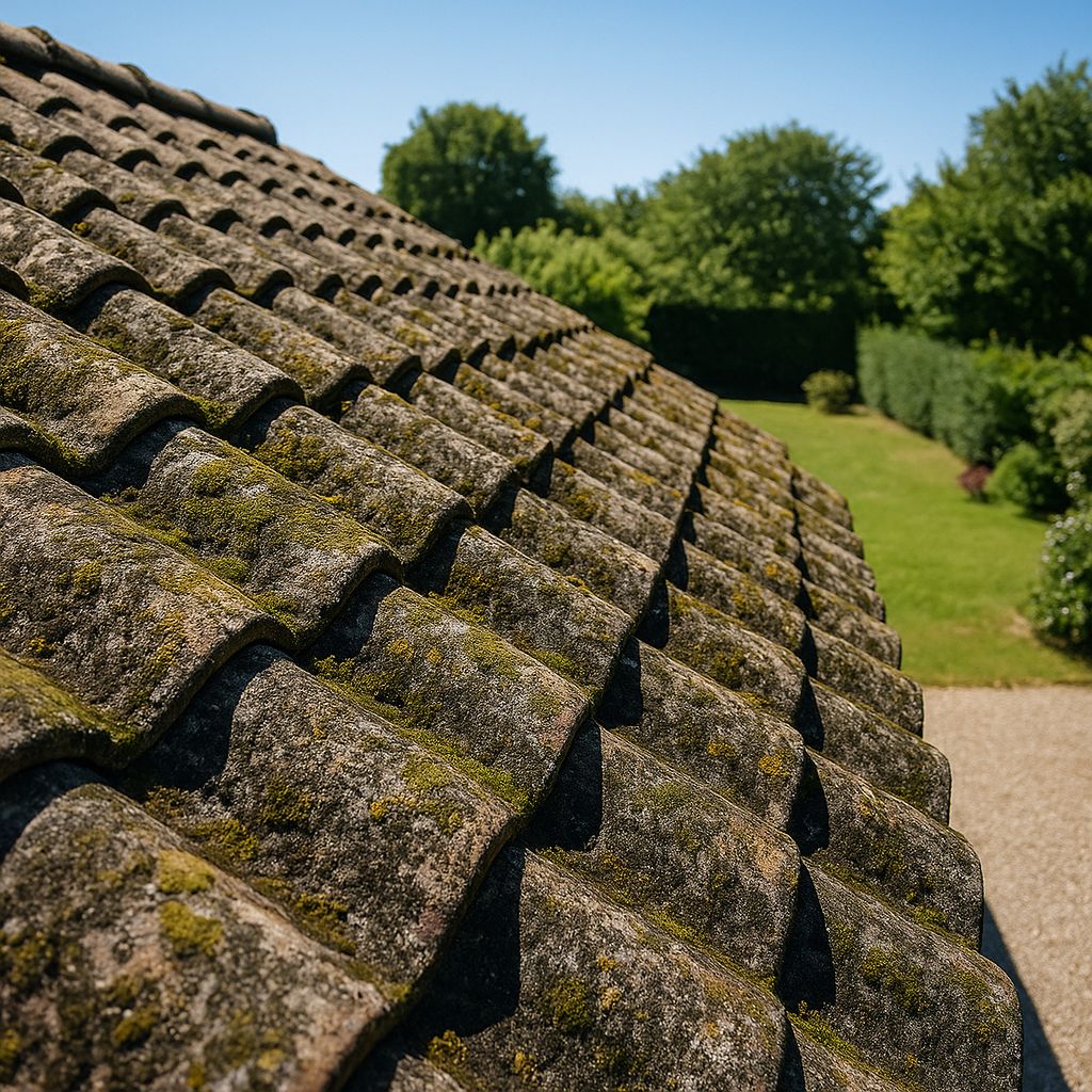 Toiture après démoussage